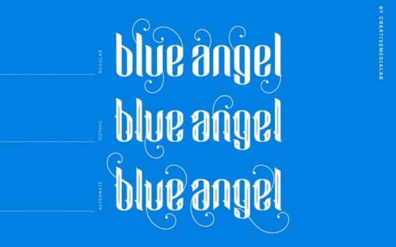 Blue Angel Blackletter Font Image 2