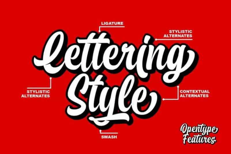 Brayles Bold Script Font Image 2