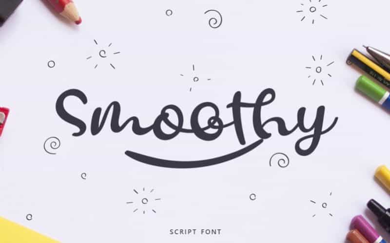 Smoothy Script Font Image 1