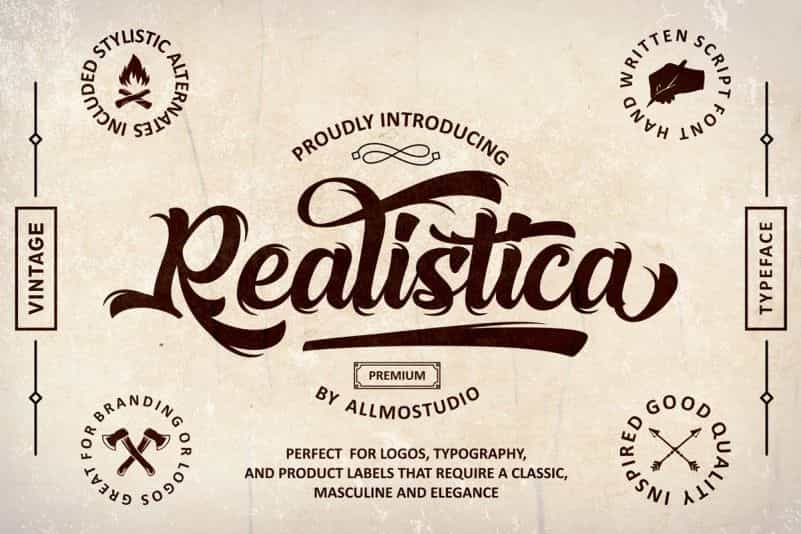Realistica Script Font Image 1