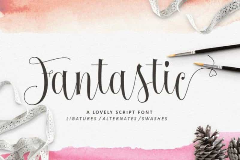 Fantastic Calligraphy Font Image 1