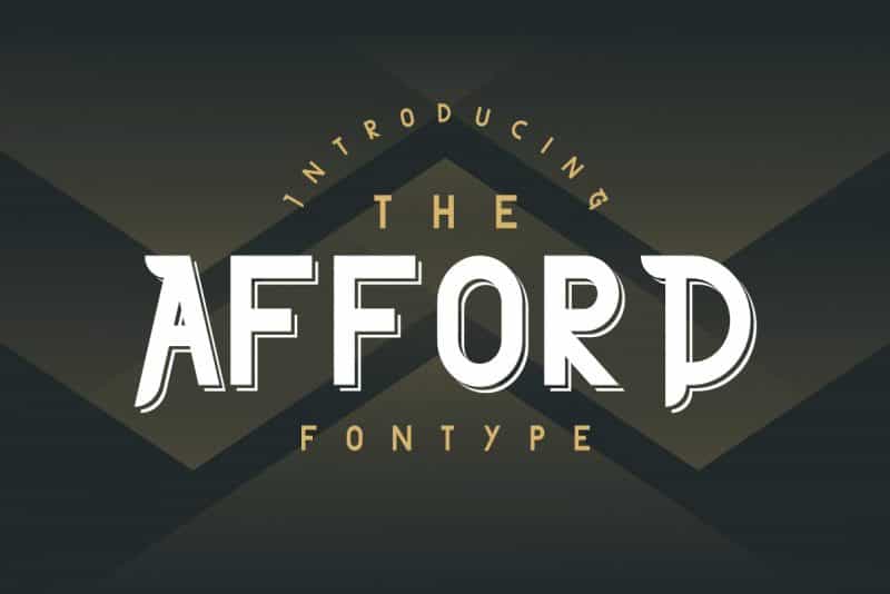 The Afford Display Font Image 1