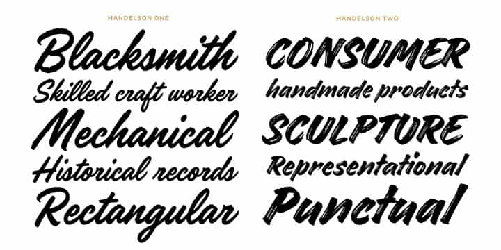 Handelson Font Family Image 2