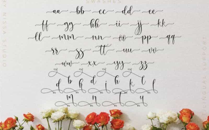 Oh Beloved Calligraphy Font Image 3