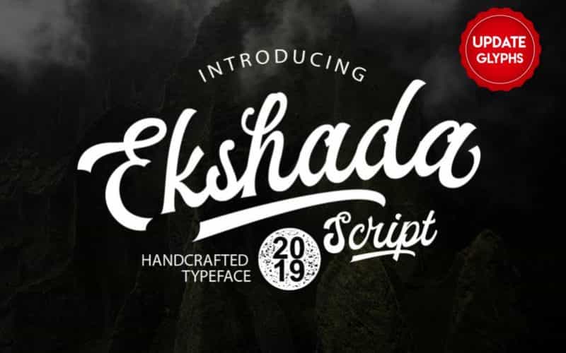 Ekshada Script Font Image 1