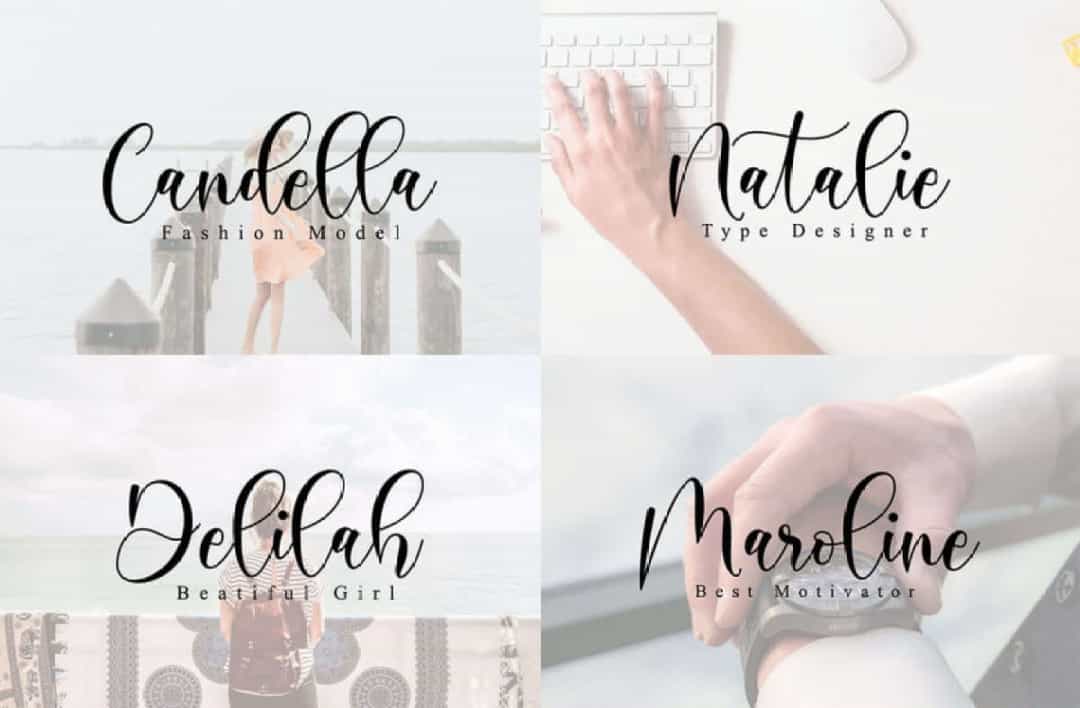 Boshela Calligraphy Font Image 2