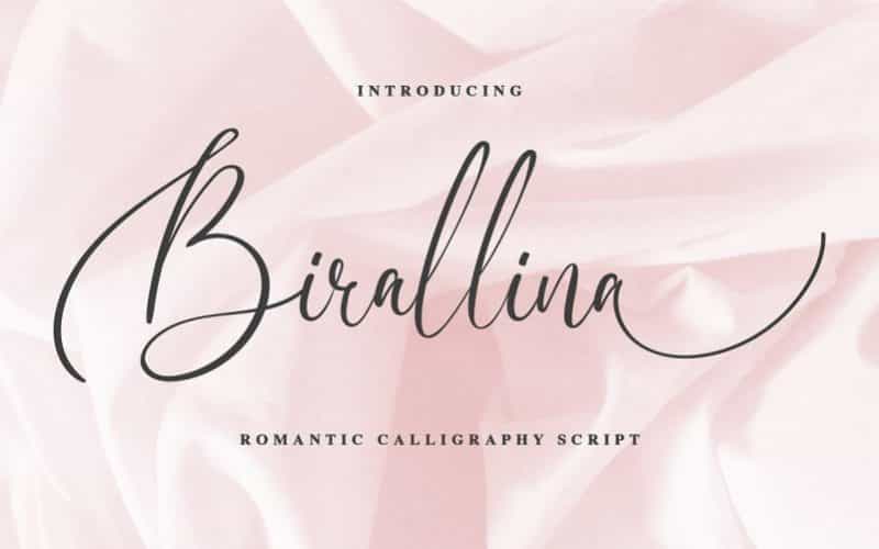 Birallina Calligraphy Font Image 1