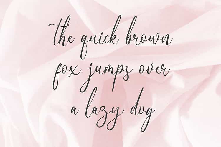 Birallina Calligraphy Font Image 2