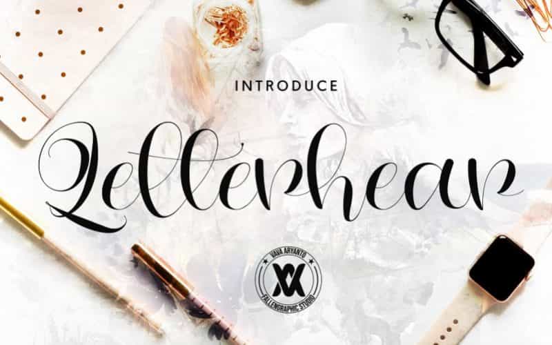 Letterhear Calligraphy Font Image 1