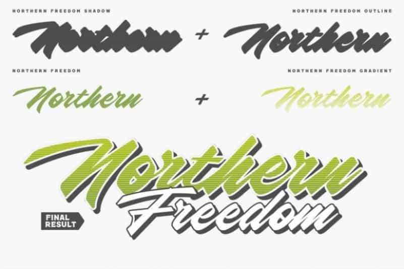 Northern Freedom Script Font Image 2