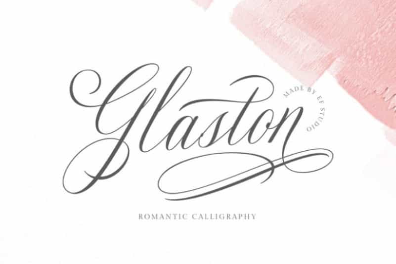 Glaston Calligraphy Font Image 1