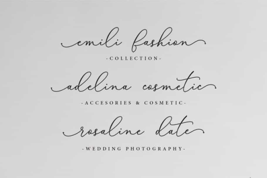 Bellisia Script Font Image 2