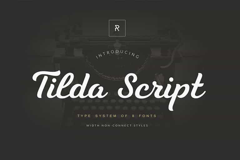Tilda Script Font Image 1