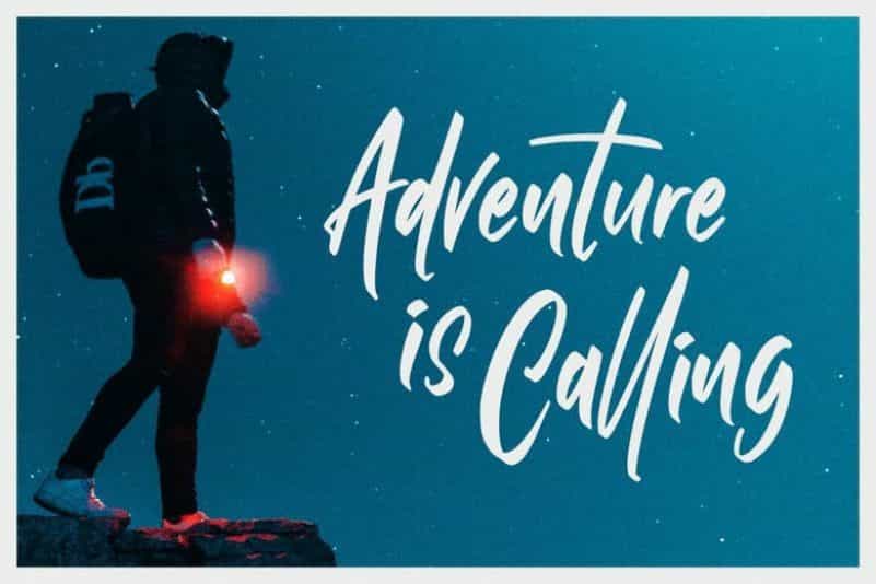 Rolling Back Script Font Image 3