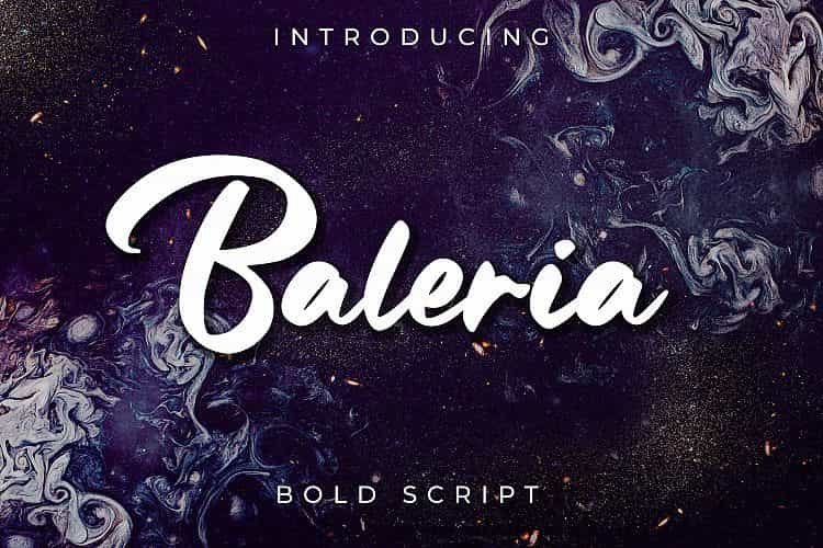 Baleria Script Font Image 1