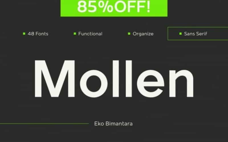 Mollen Sans Font Image 1