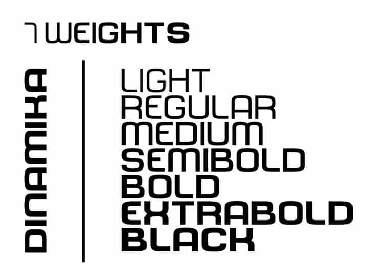 Dinamika Sans Font Image 2
