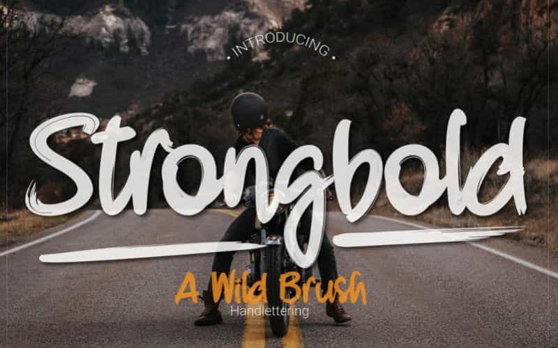 Strongbold Brush Font Image 1