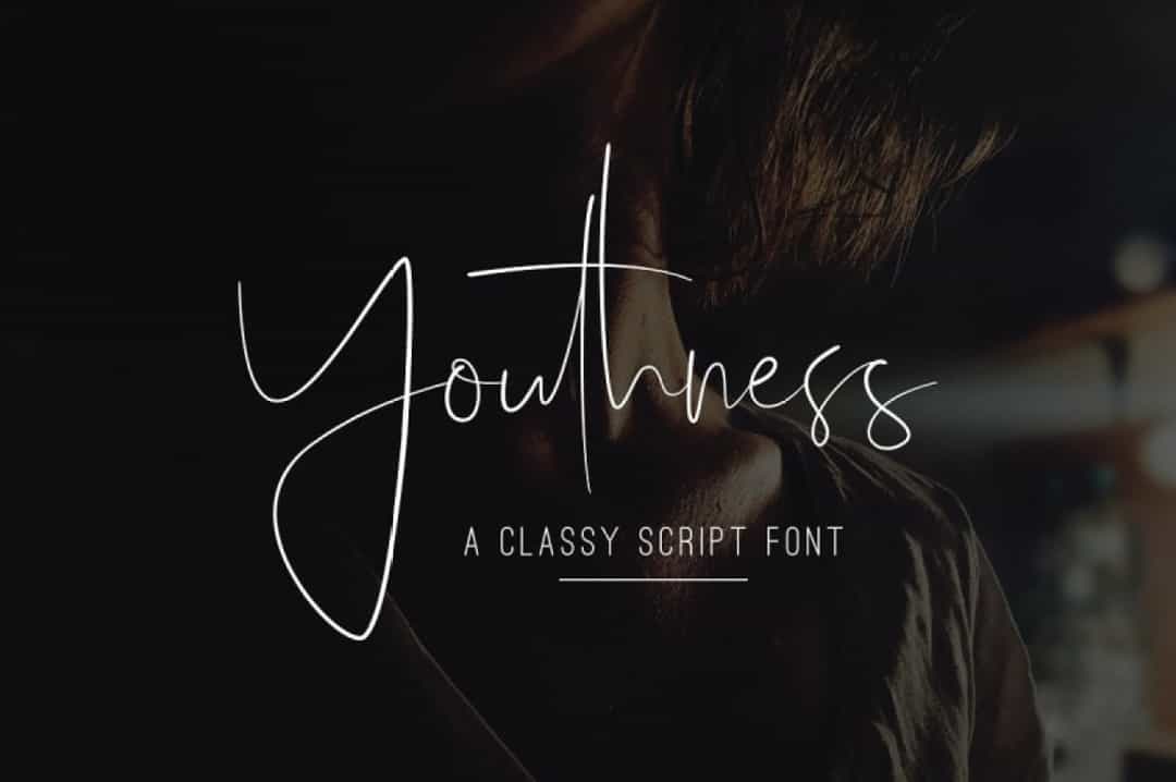 Youthness Script Font Image 1