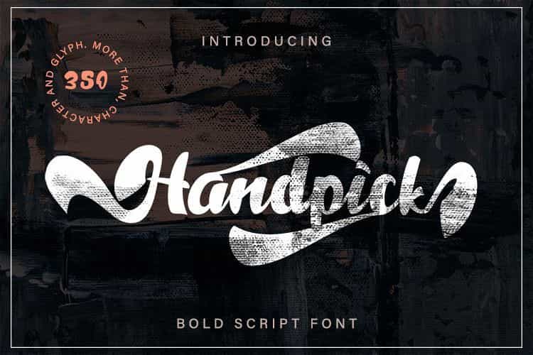 Handpick Bold Script Font Image 1