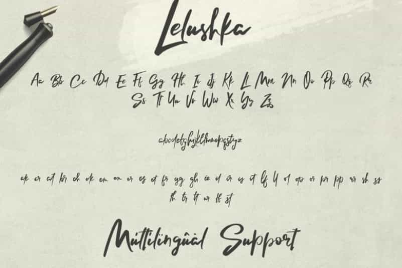 Lelushka Script Font Image 3