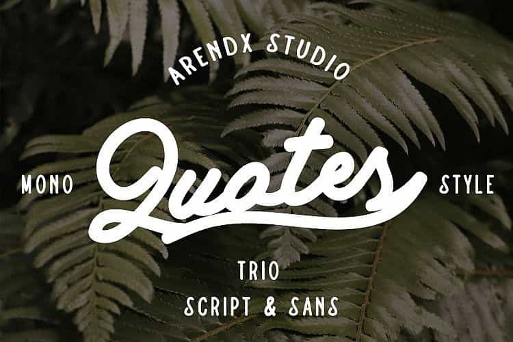 Quotes Script Font Image 1