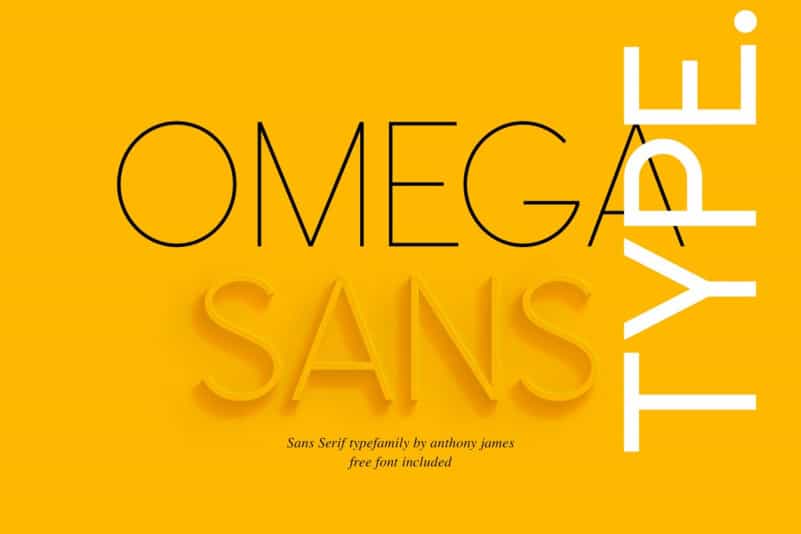 Omega Sans Free Font Image 1