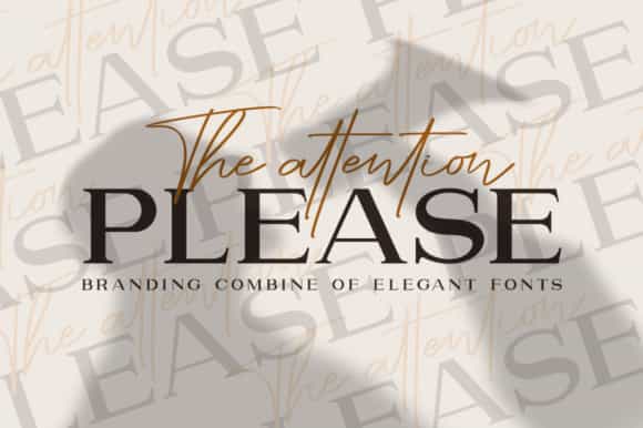 Attention Modern Font Demo Image 1