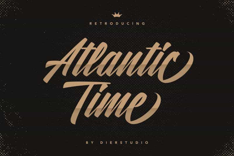 Atlantic Time Script Font Image 1