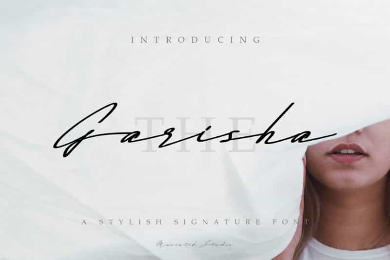 The Garisha Signature Font Image 1