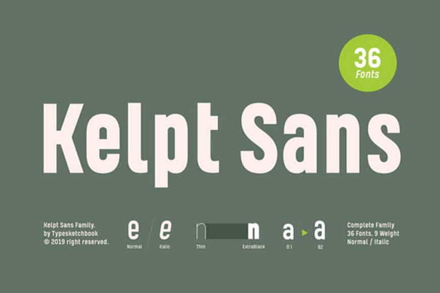 Kelpt Sans Font Family Image 1