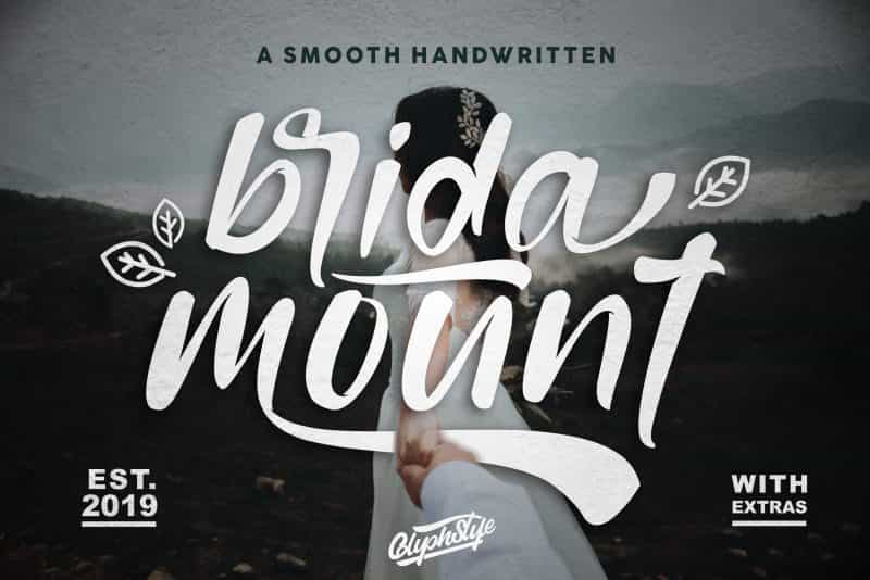 Bridamount Script Font Image 1