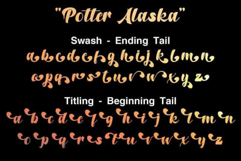 Potter Alaska Font Image 3