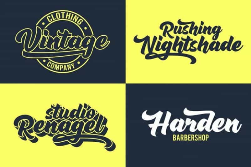 Rushing Nightshade Script Font Image 2