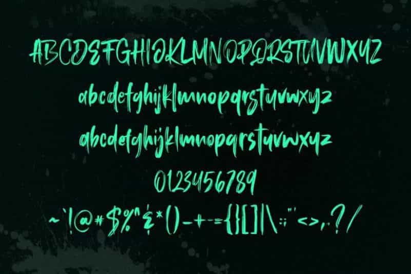 Roosevelt SVG Brush Font Image 3