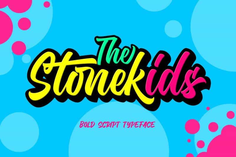 Stonekids Bold Script Font Image 1
