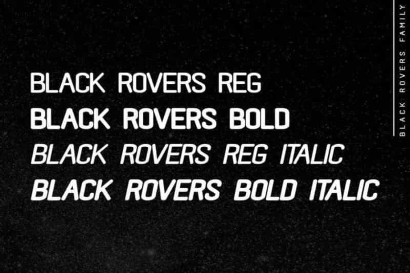 Black Rovers Sans Font Image 2