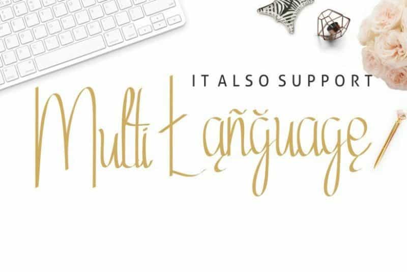 Ethelyne Script Font Image 2