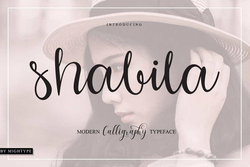 Shabila Font Image 1