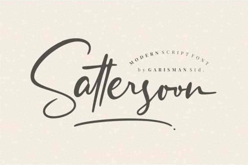 Sattersoon Script Font Image 1