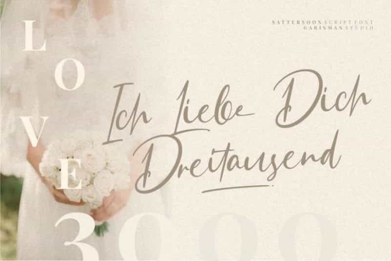 Sattersoon Script Font Image 2