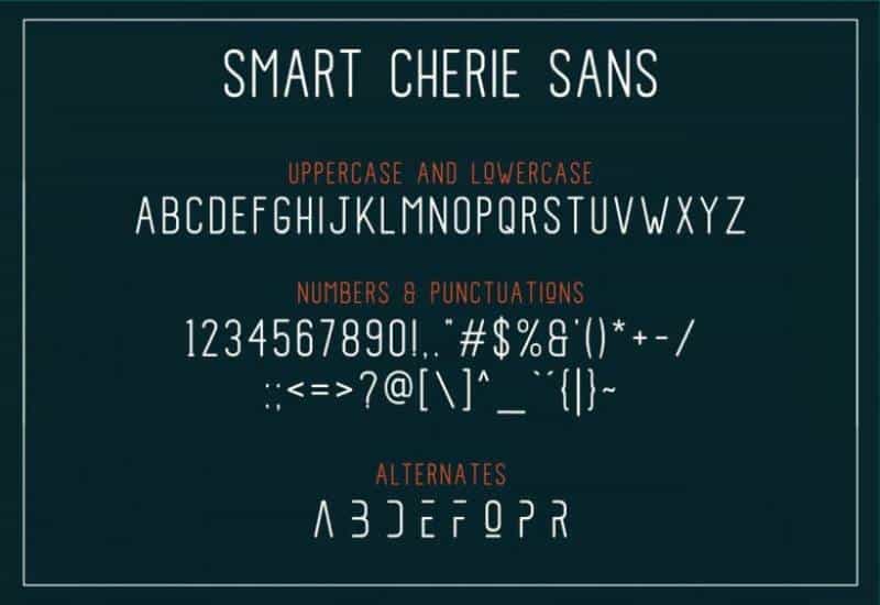 Smart Cherie Font Duo Image 2