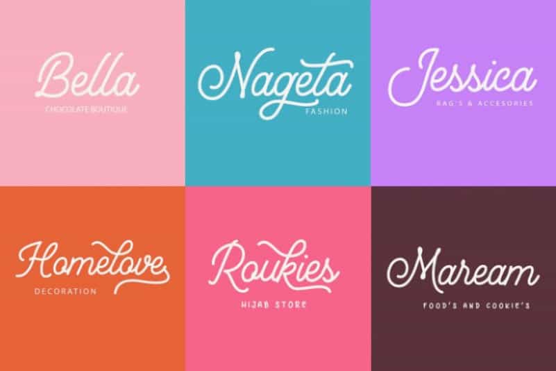 Mountecarlo Monoline Script Font Image 2