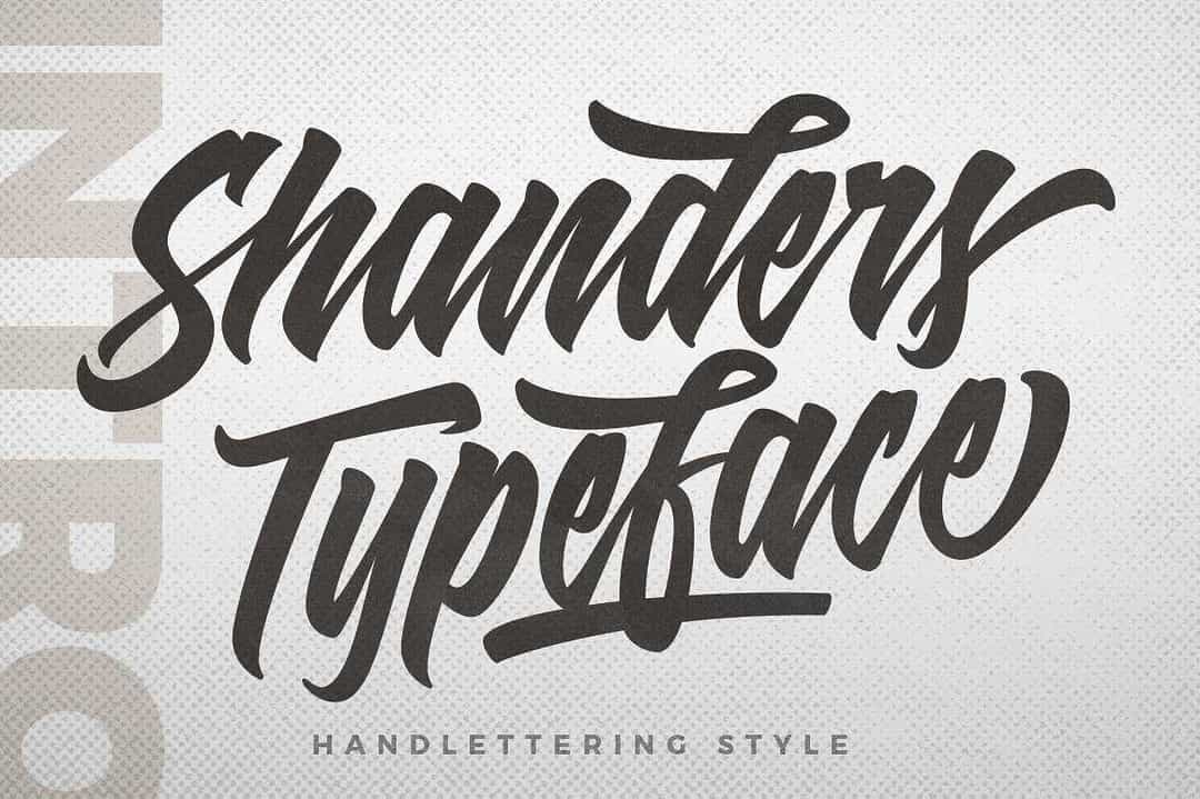 Shanders Script Font Image 1