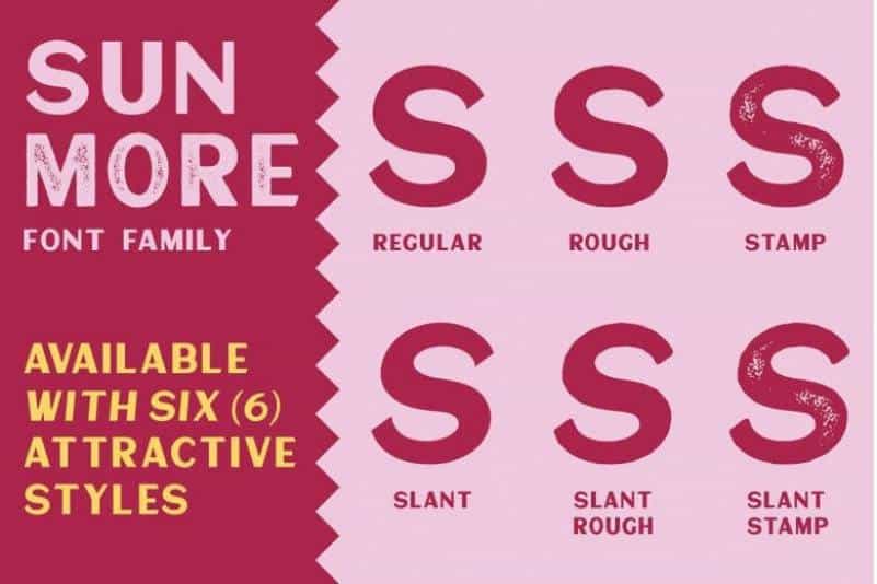 Sunmore Font Family Image 2