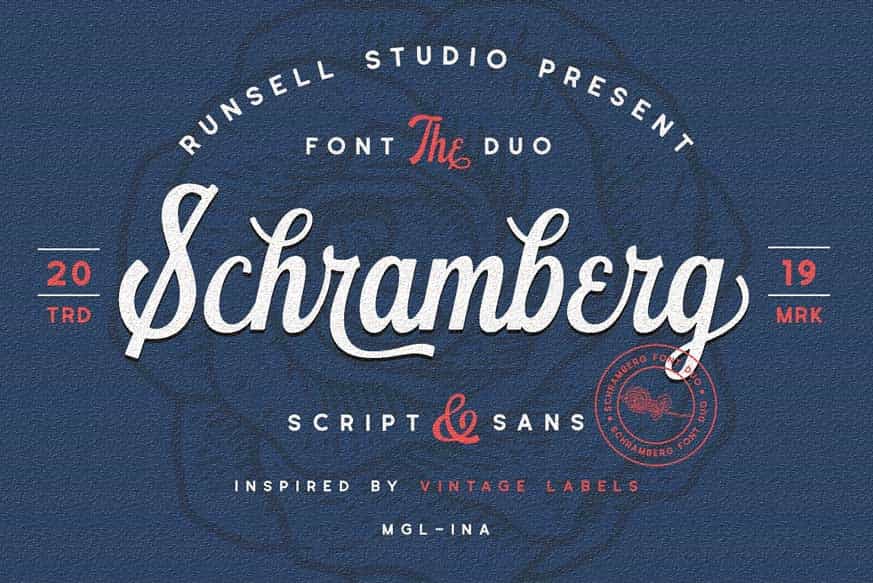 Schramberg Font Duo+Logo Template Image 1