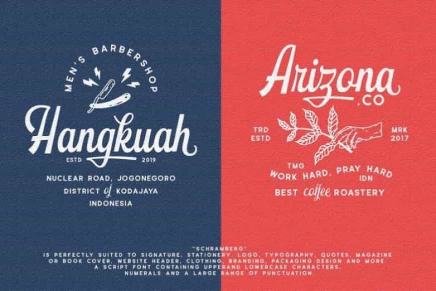 Schramberg Font Duo+Logo Template Image 2