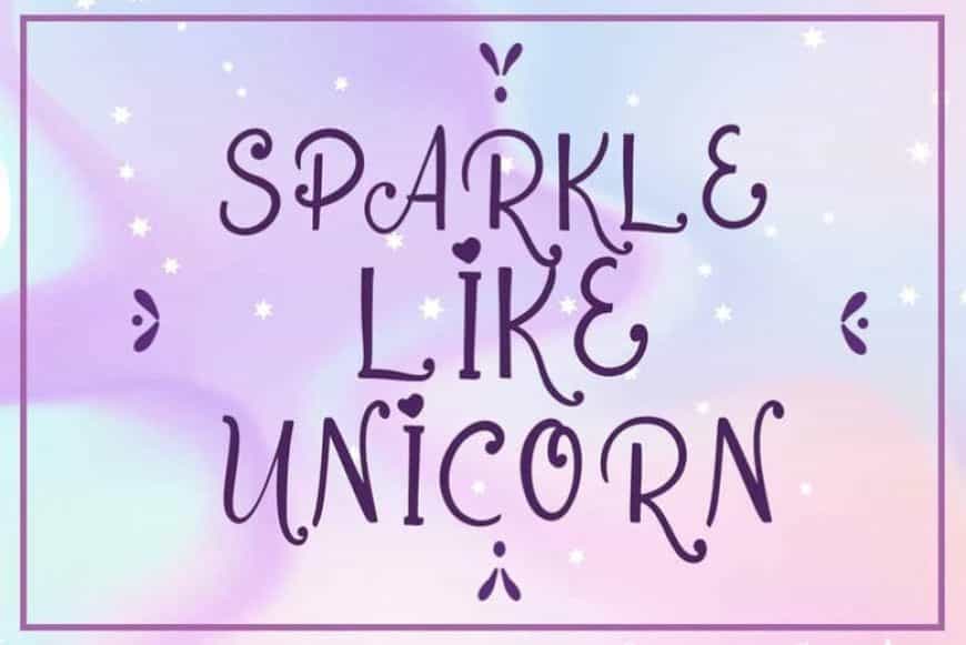 Dream Unicorn Handwritten Font Image 3