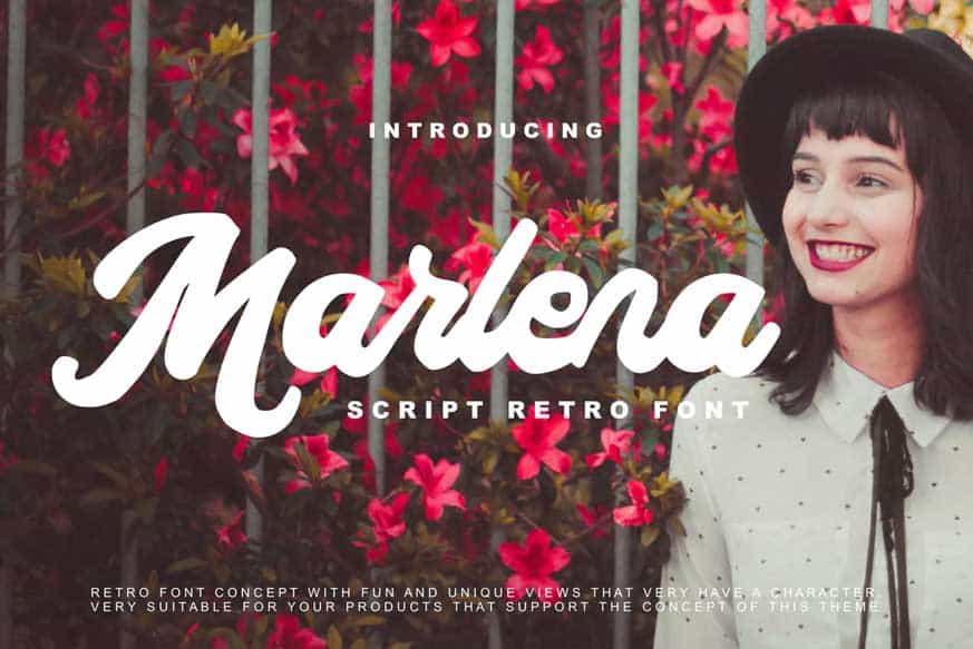 Marlena Script Retro Font Image 1