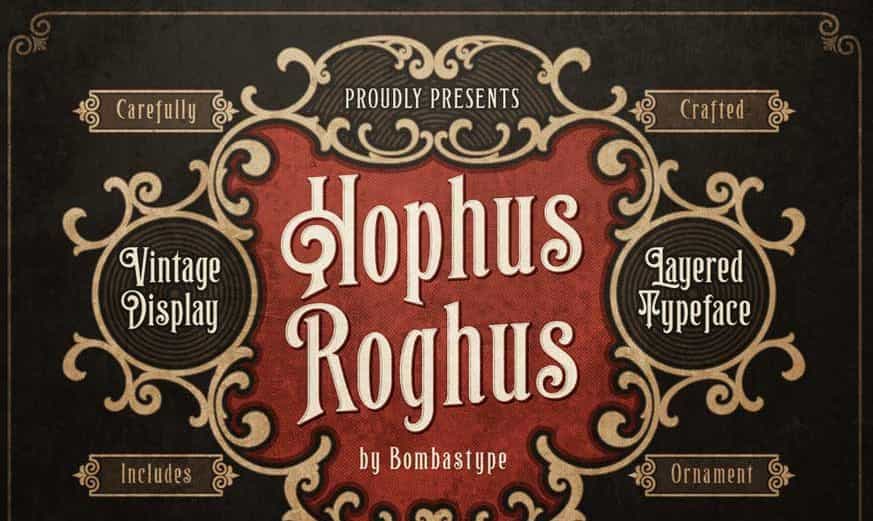 Hophus Roghus Font Image 1